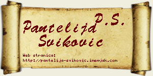 Pantelija Šviković vizit kartica